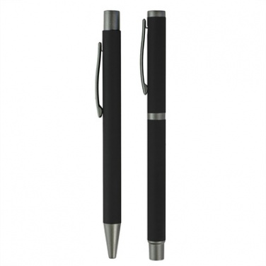 Logo trade promotional gifts picture of: Writing set, ball pen and roller ball pen