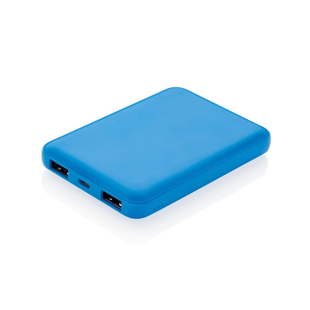 Logotrade advertising product picture of: High Density 5.000 mAh Pocket Powerbank, blue
