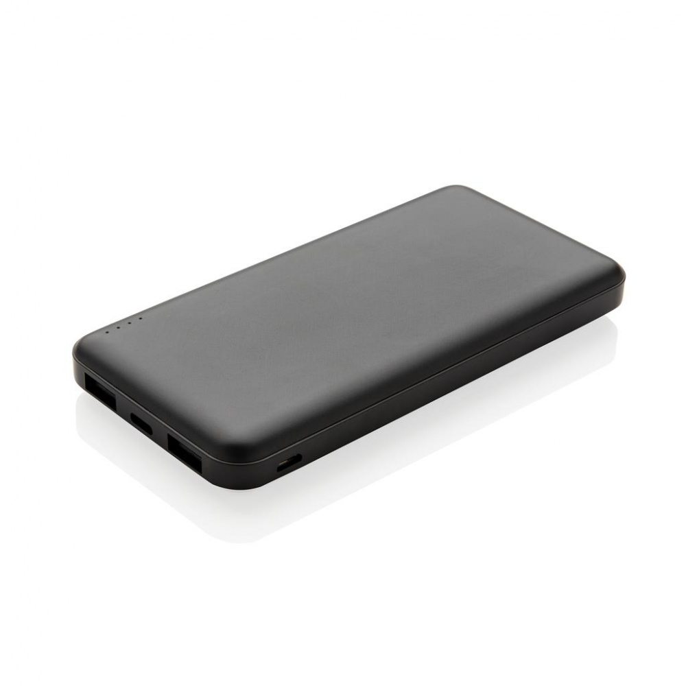 Logotrade promotional item picture of: High Density 10.000 mAh Pocket Powerbank, black