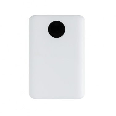 Logo trade promotional giveaways picture of: 10.000 mAh pocket powerbank with triple input, white