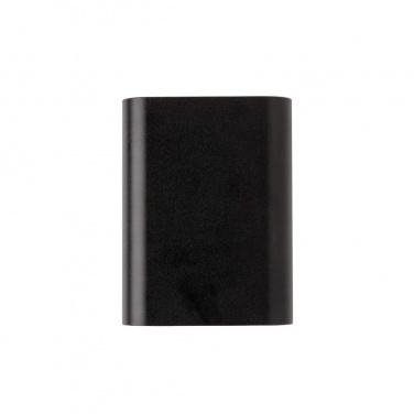 Logotrade business gift image of: Aluminium 5.000 mAh Wireless 5W Pocket Powerbank, black