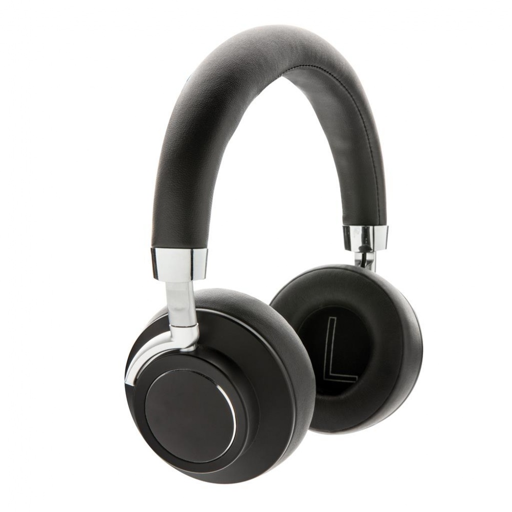 Logo trade corporate gifts image of: Aria Wireless Comfort Headphone, black