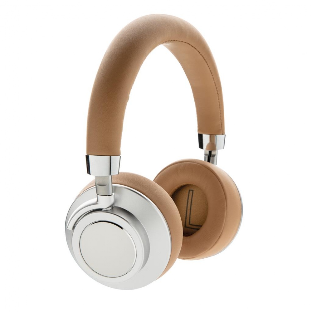 Logo trade promotional items picture of: Aria Wireless Comfort Headphone, brown
