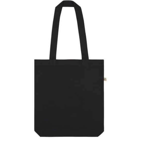 Logo trade promotional products image of: Shopper tote bag, black