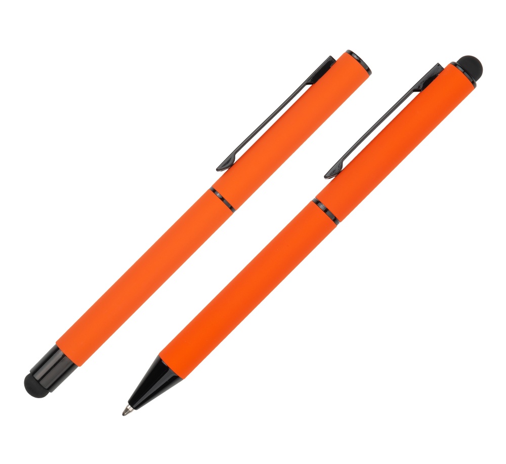 Logo trade promotional gift photo of: Writing set touch pen, soft touch CELEBRATION Pierre Cardin