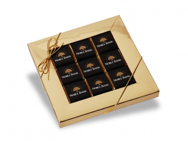 Logo trade promotional items image of: Square chocolates frame box