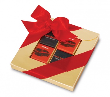 Logo trade corporate gifts picture of: 4 chocolates frame box