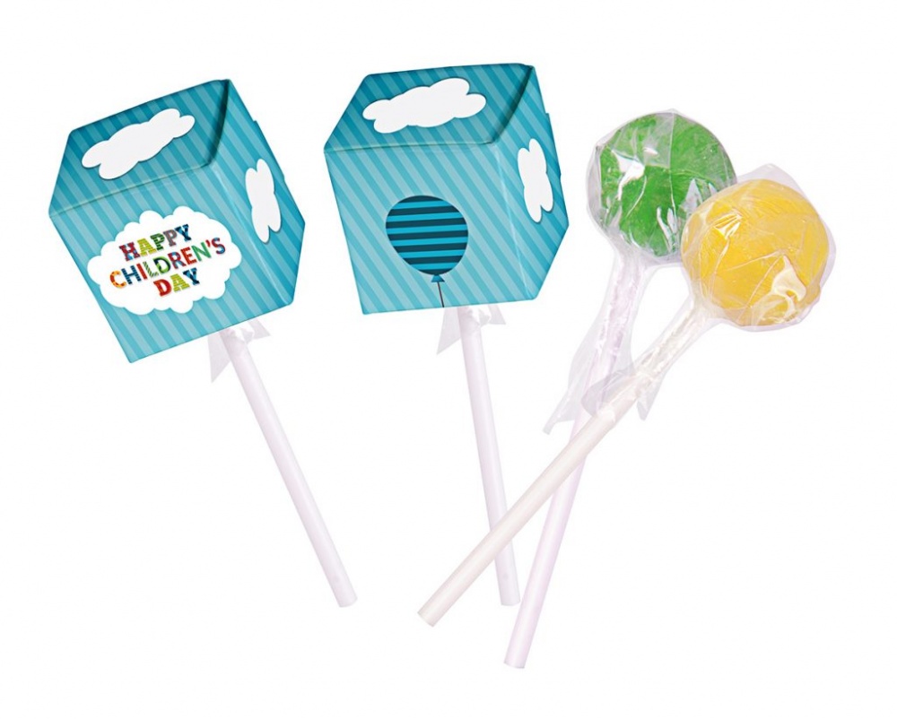 Logo trade promotional merchandise image of: Cube lollipops