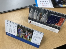 Monthly desktop calendar