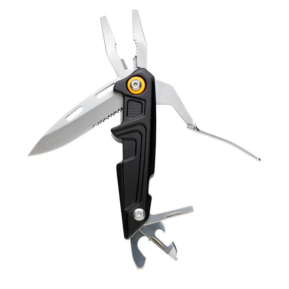 Logo trade promotional giveaways picture of: Multitool with bit set, black, personalized name, sleeve, gift wrap