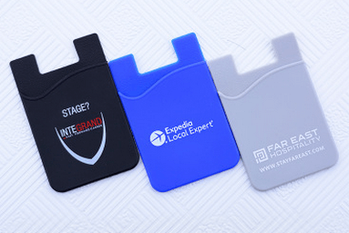 Logo trade corporate gifts picture of: Smart phone silicone back - card holder