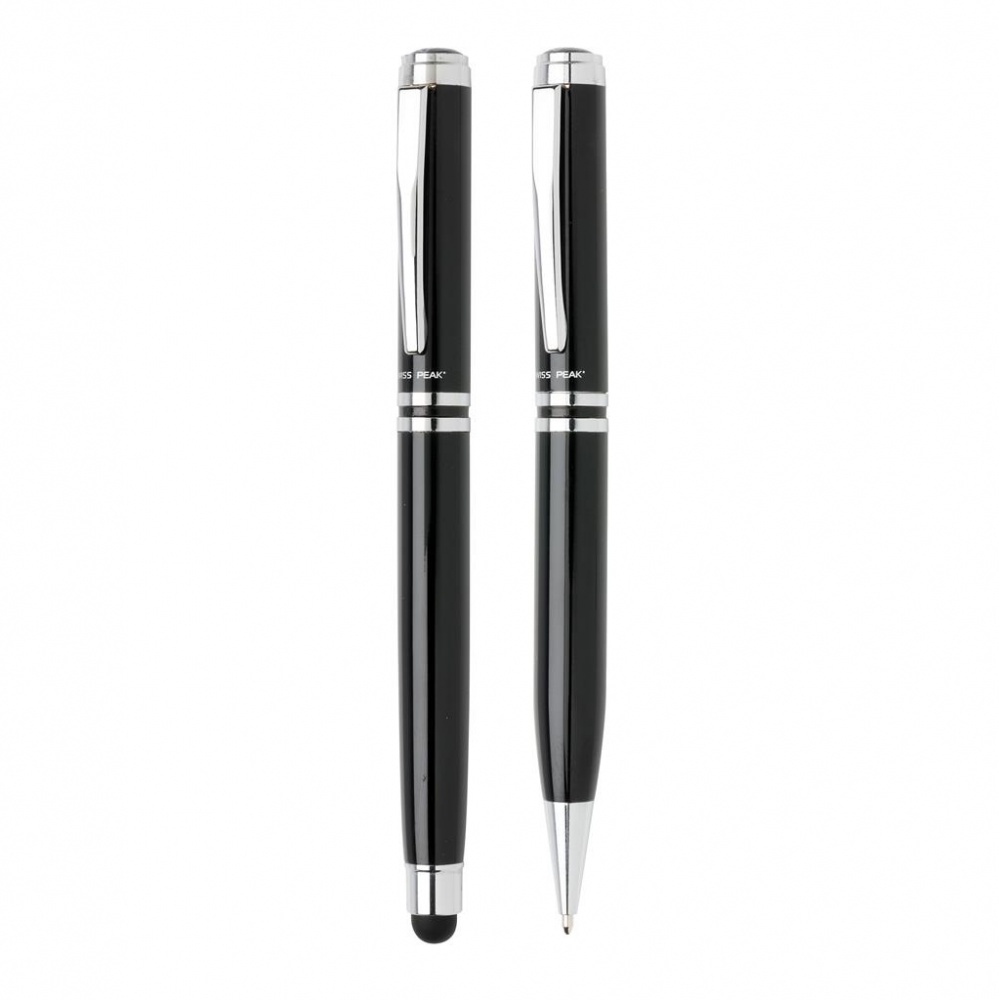 Logotrade corporate gift image of: Swiss Peak executive pen set, personalized name, sleeve and gift wrap