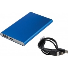 Logotrade promotional product picture of: Power bank LIETO 4000 mAh, Blue