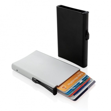 Logotrade business gift image of: Standard aluminium RFID cardholder, black