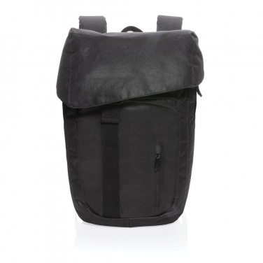 Logo trade promotional item photo of: Osaka  rPET backpack, black