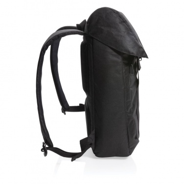 Logo trade promotional products image of: Osaka  rPET backpack, black