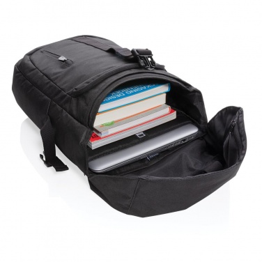 Logotrade promotional giveaway image of: Osaka  rPET backpack, black