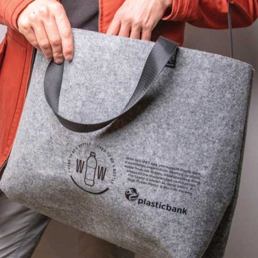 Logo trade promotional giveaways picture of: RPET Felt Shoulder Bag