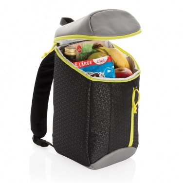 Logo trade promotional giveaway photo of: Hiking cooler backpack 10L, black