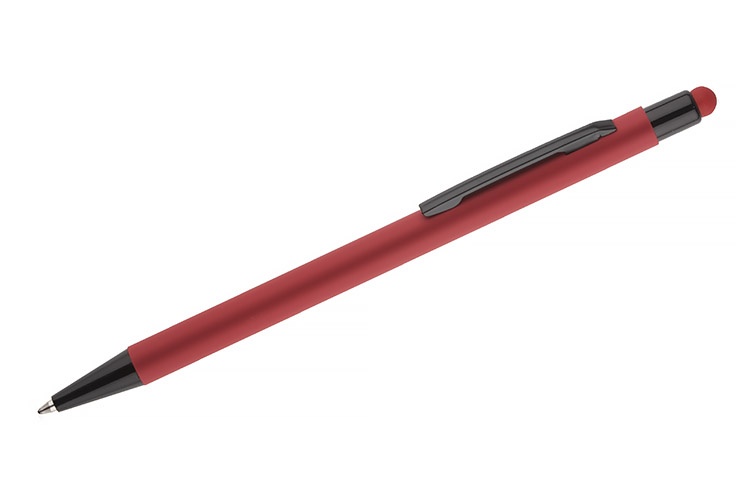 Logo trade corporate gift photo of: Touch pen PRIM, red
