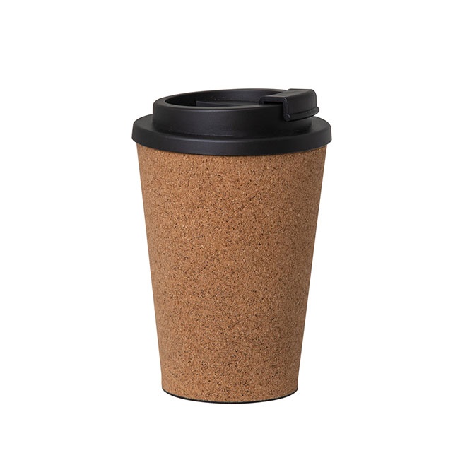 Logo trade business gift photo of: PLA Cork Cup, 500 ml, brown