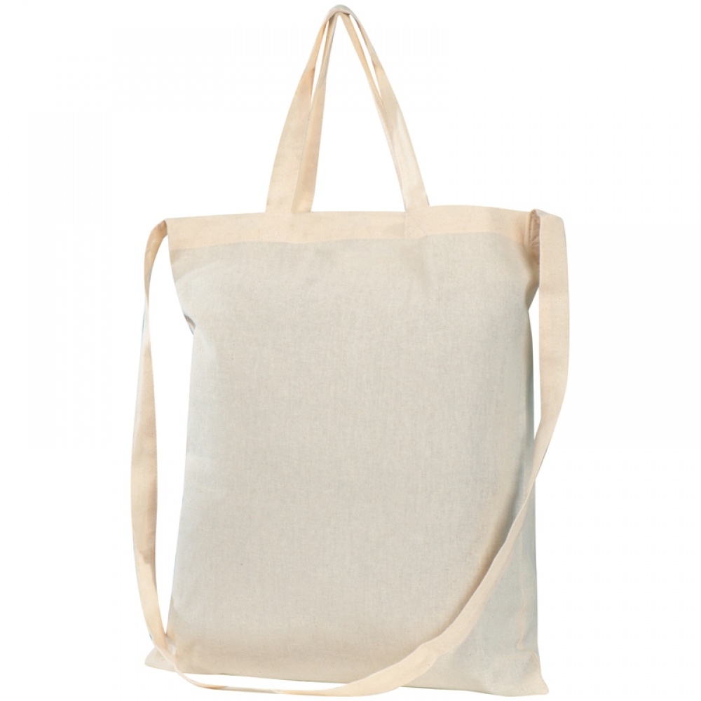 Logo trade corporate gifts image of: Cotton bag with 3 handles, White