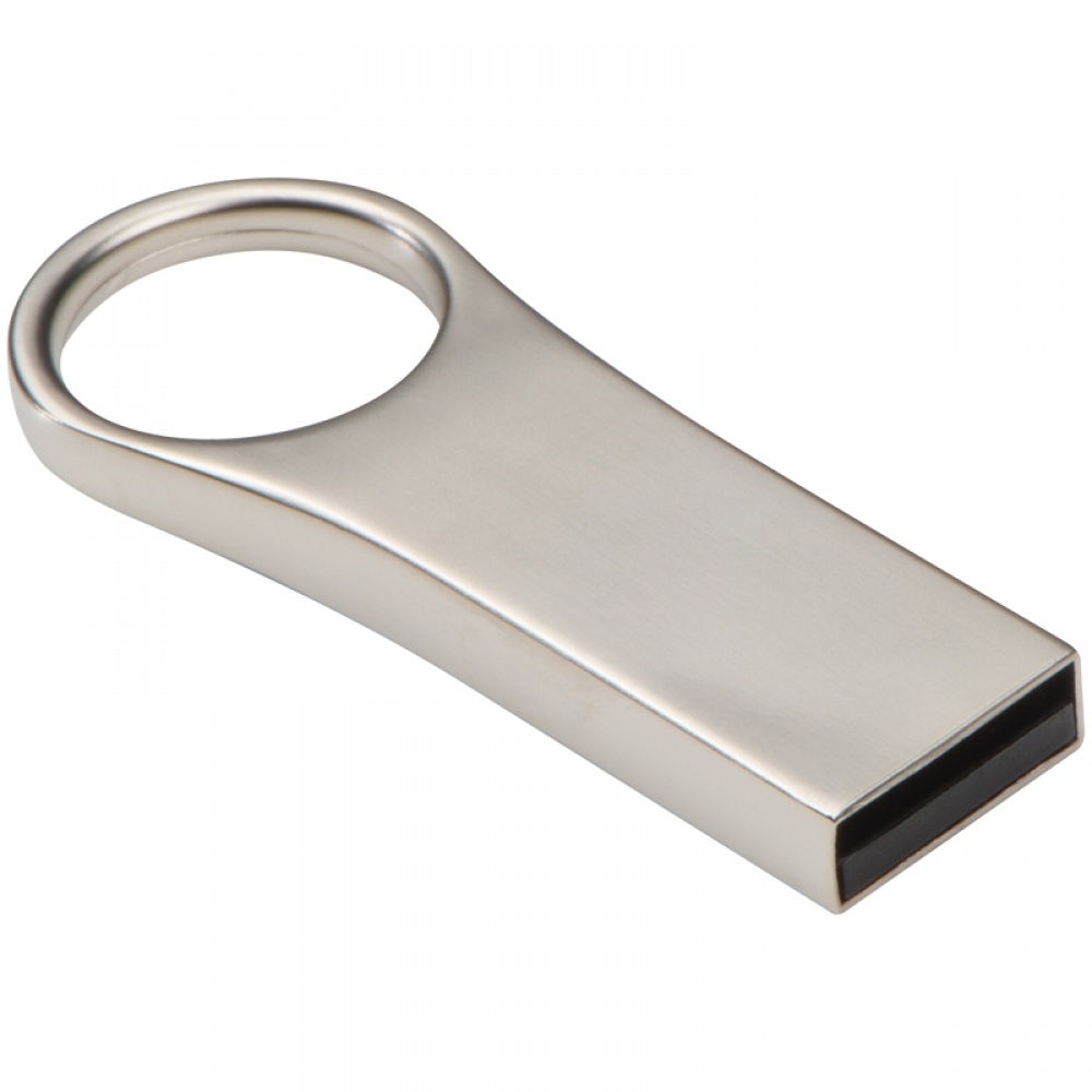 Logo trade business gifts image of: Metal USB Stick 8GB, Grey