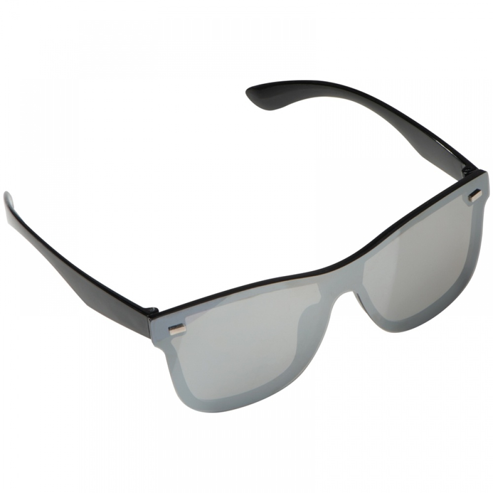 Logo trade promotional giveaways picture of: Mirror sunglasses, Black