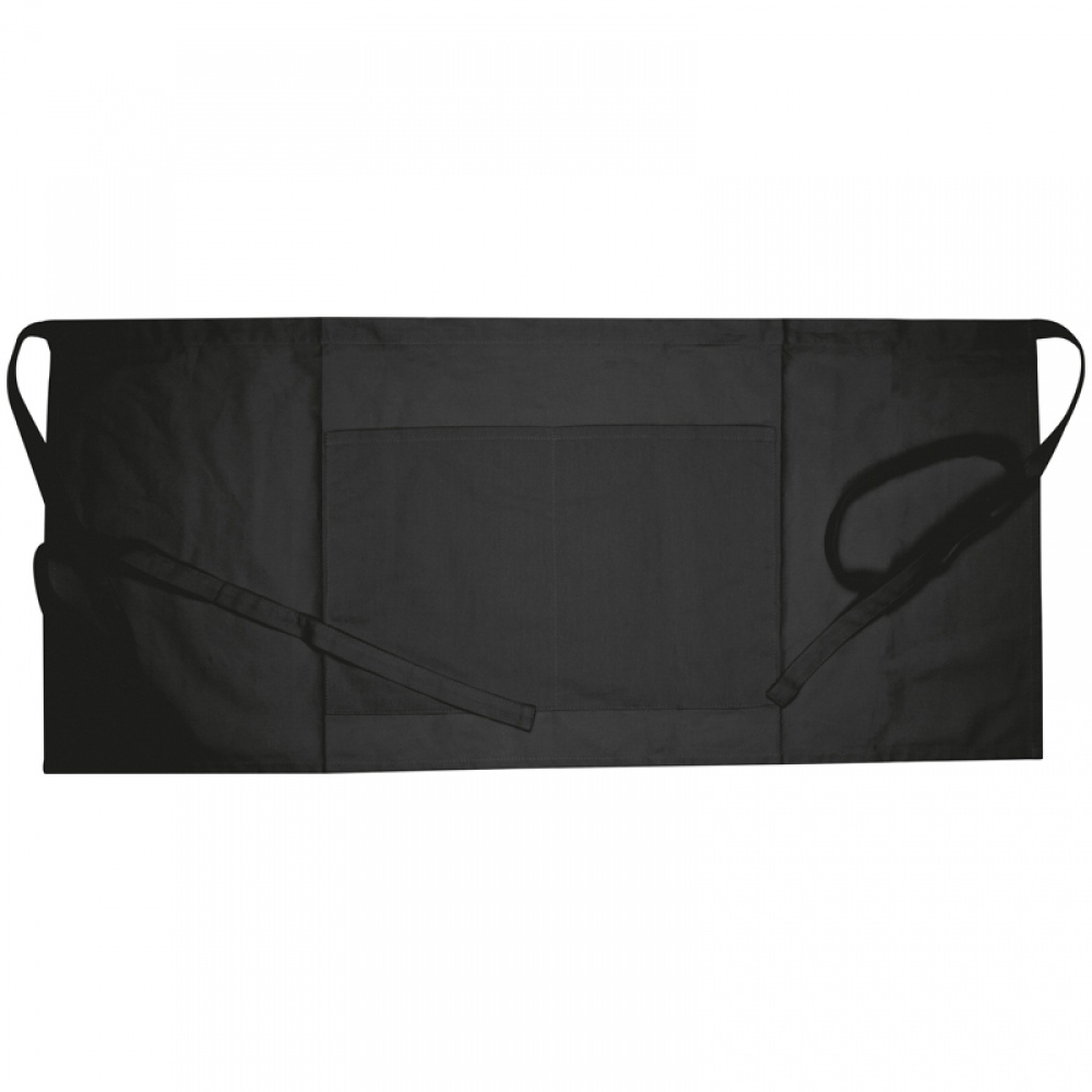 Logo trade promotional giveaway photo of: Apron - small 180g Eco tex, Black