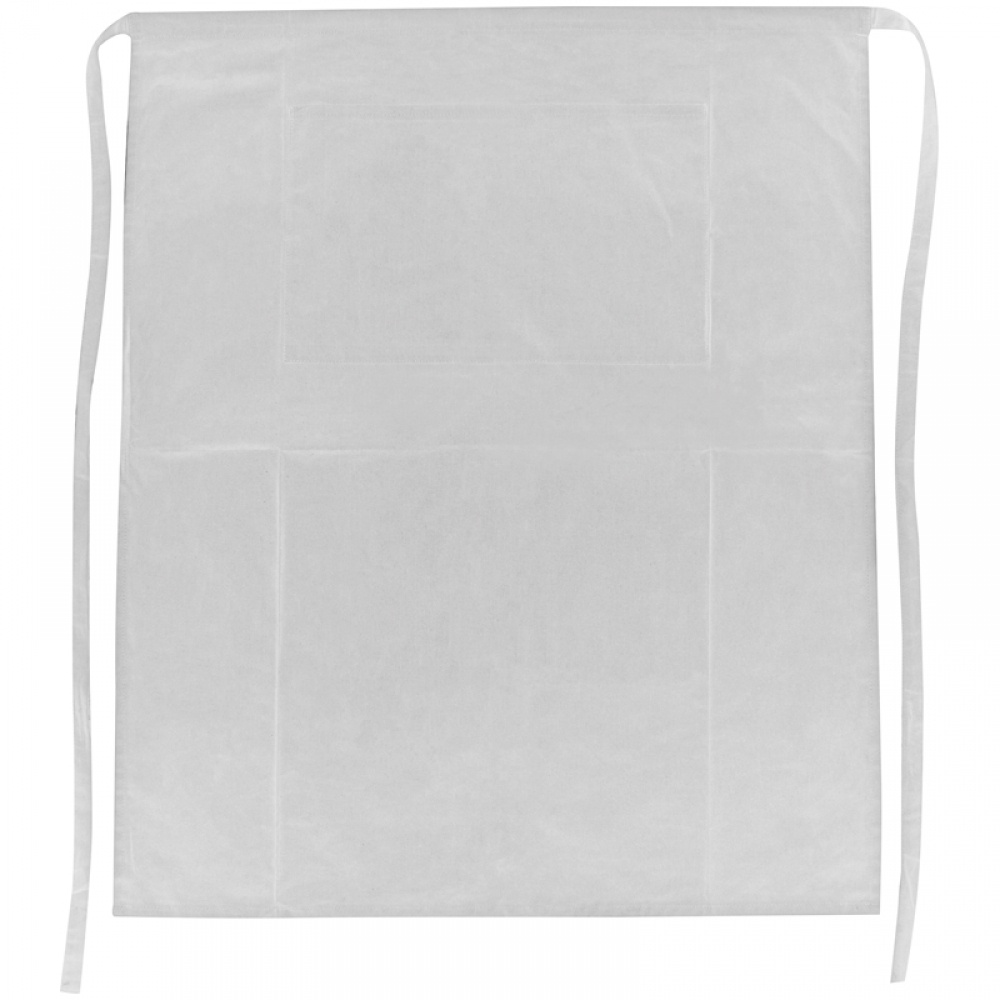 Logotrade promotional gift picture of: Apron - large 180 g Eco tex, White