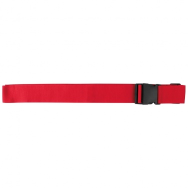 Logo trade promotional giveaways picture of: Adjustable luggage strap, Red