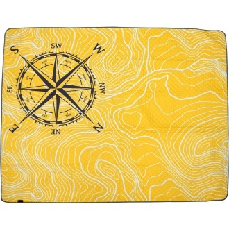 Logo trade promotional product photo of: Foldable picnic blanket ALVERNIA, Yellow