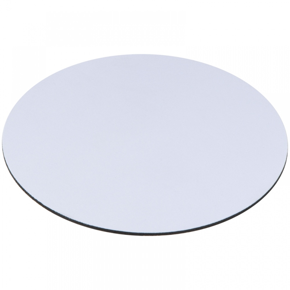 Logotrade promotional item picture of: Round mousepad, White