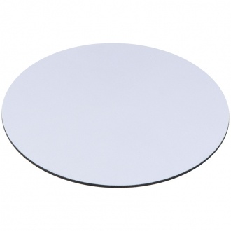 Logotrade promotional giveaway image of: Round mousepad, White