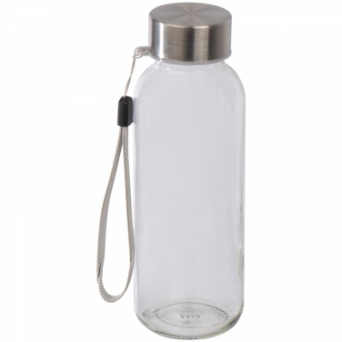 Logo trade advertising product photo of: Drinking bottle with neoprene sleeve, Black/White