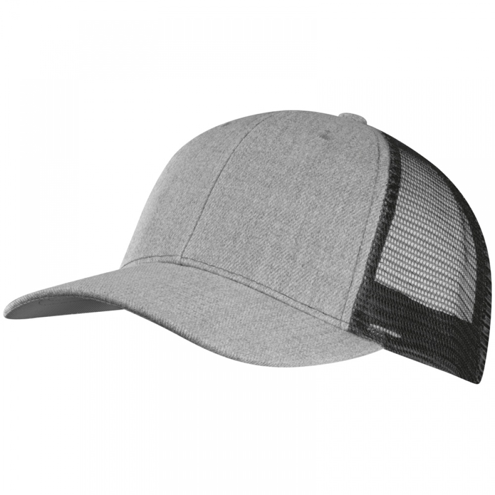 Logotrade promotional gift image of: Baseball Cap with net, Black/White
