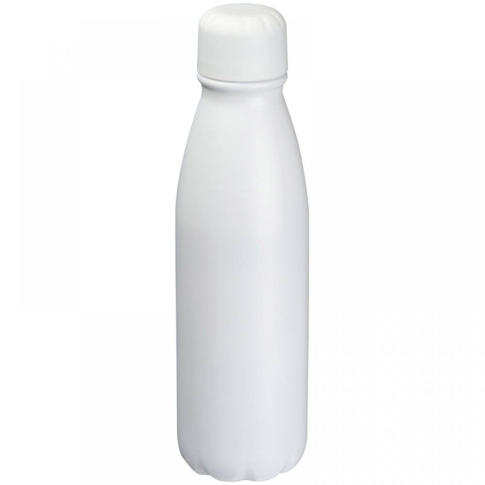 Logo trade promotional product photo of: Aluminium drinking bottle 600 ml, White