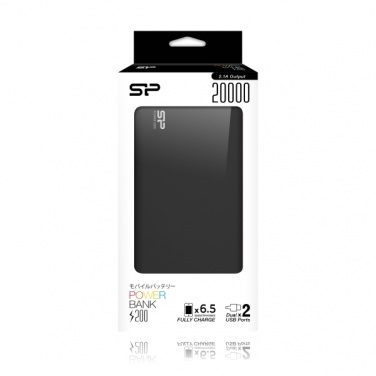 Logotrade promotional product picture of: Power Bank Silicon Power S200, Black/White