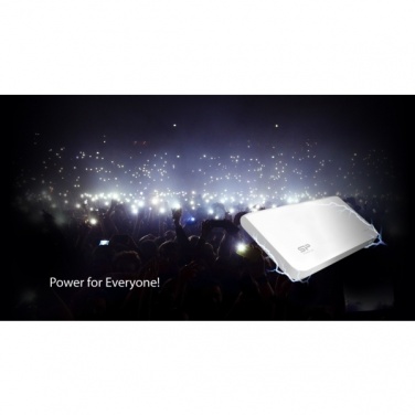 Logotrade promotional merchandise photo of: Power Bank Silicon Power S100, White