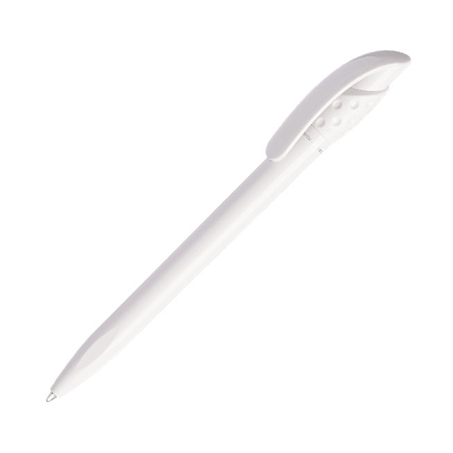 Logotrade promotional gift image of: Golff Safe Touch antibacterial ballpoint pen, white