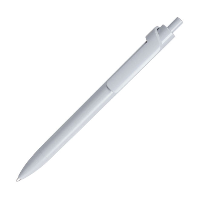 Logo trade promotional giveaway photo of: Forte Safe Touch antibacterial ballpoint pen, grey