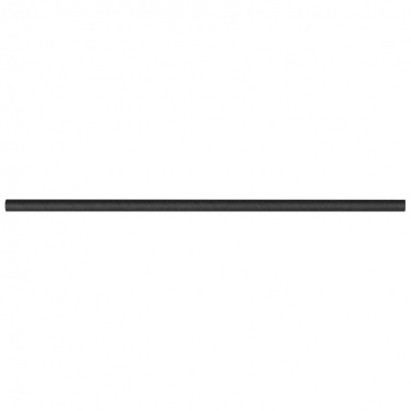 Logo trade promotional merchandise photo of: Set of 100 drink straws made of paper, black