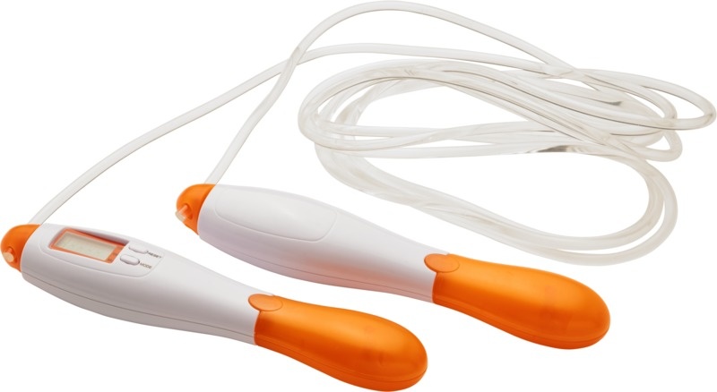 Logo trade promotional items image of: Frazier skipping rope, orange