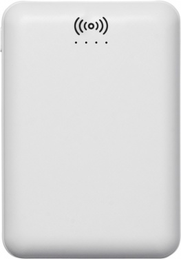 Logo trade promotional gifts picture of: Dense 5000 mAh wireless power bank, valge