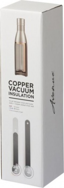 Logo trade promotional items image of: Vasa copper vacuum insulated bottle, 500 ml, blue