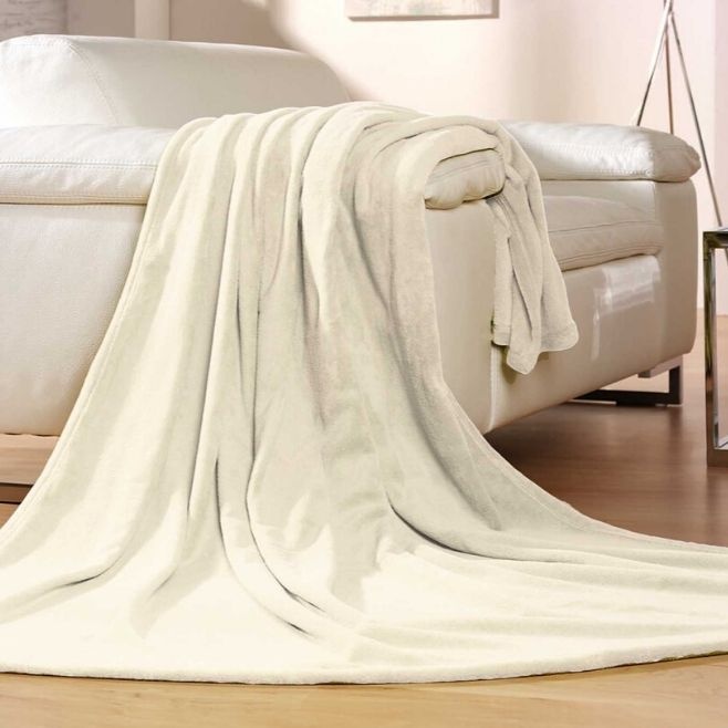 Logotrade promotional item picture of: Memphis fleece blanket, white