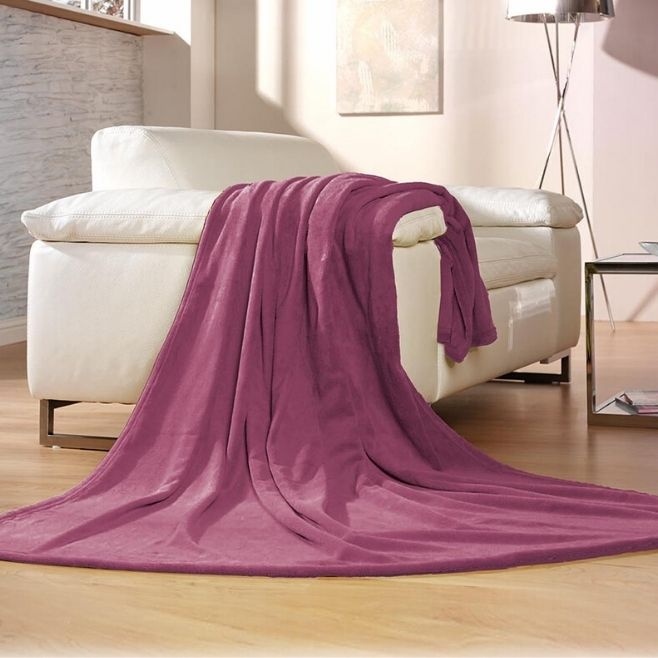Logotrade corporate gift image of: Memphis blanket, purple