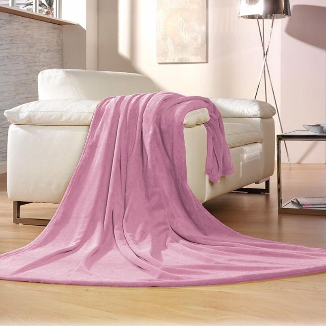 Logo trade advertising products picture of: Memphis blanket, pink