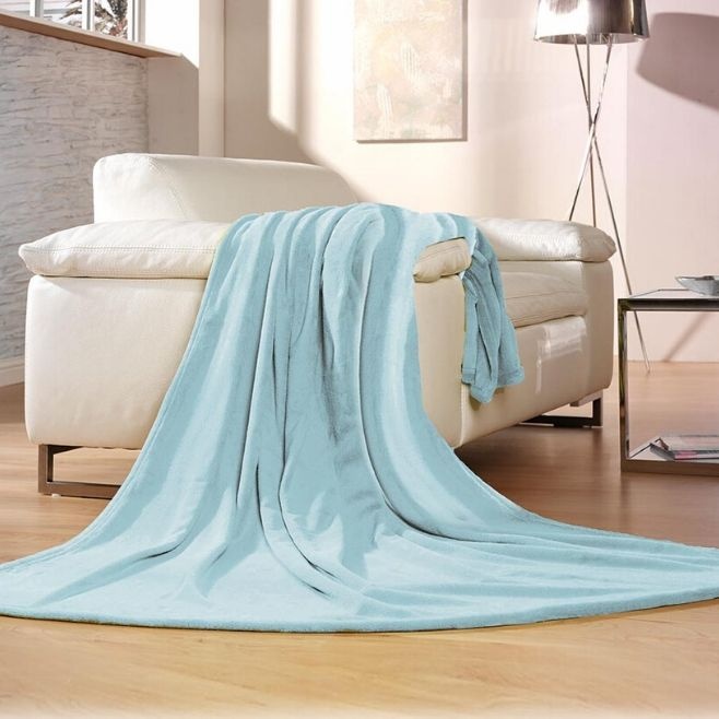 Logotrade promotional items photo of: Memphis soft fleece blanket, blue
