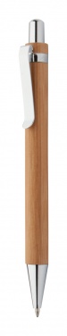 Logo trade advertising products image of: Bashania bamboo ballpoint pen